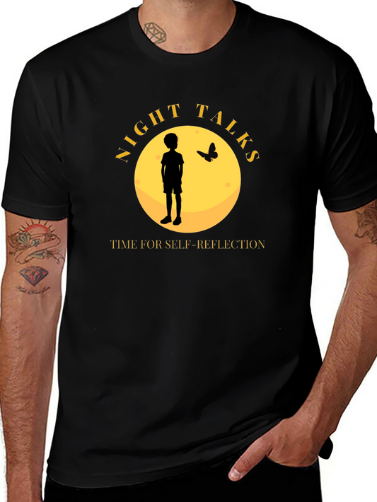Night Talks T-Shirt - Self-Reflection Design