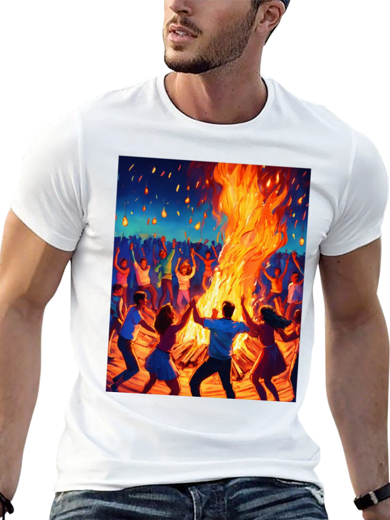 Bonfire Party Graphic T-Shirt