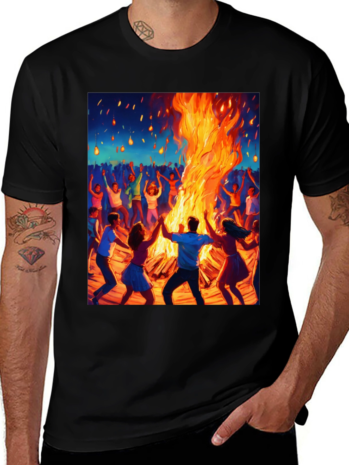 Bonfire Party Graphic T-Shirt