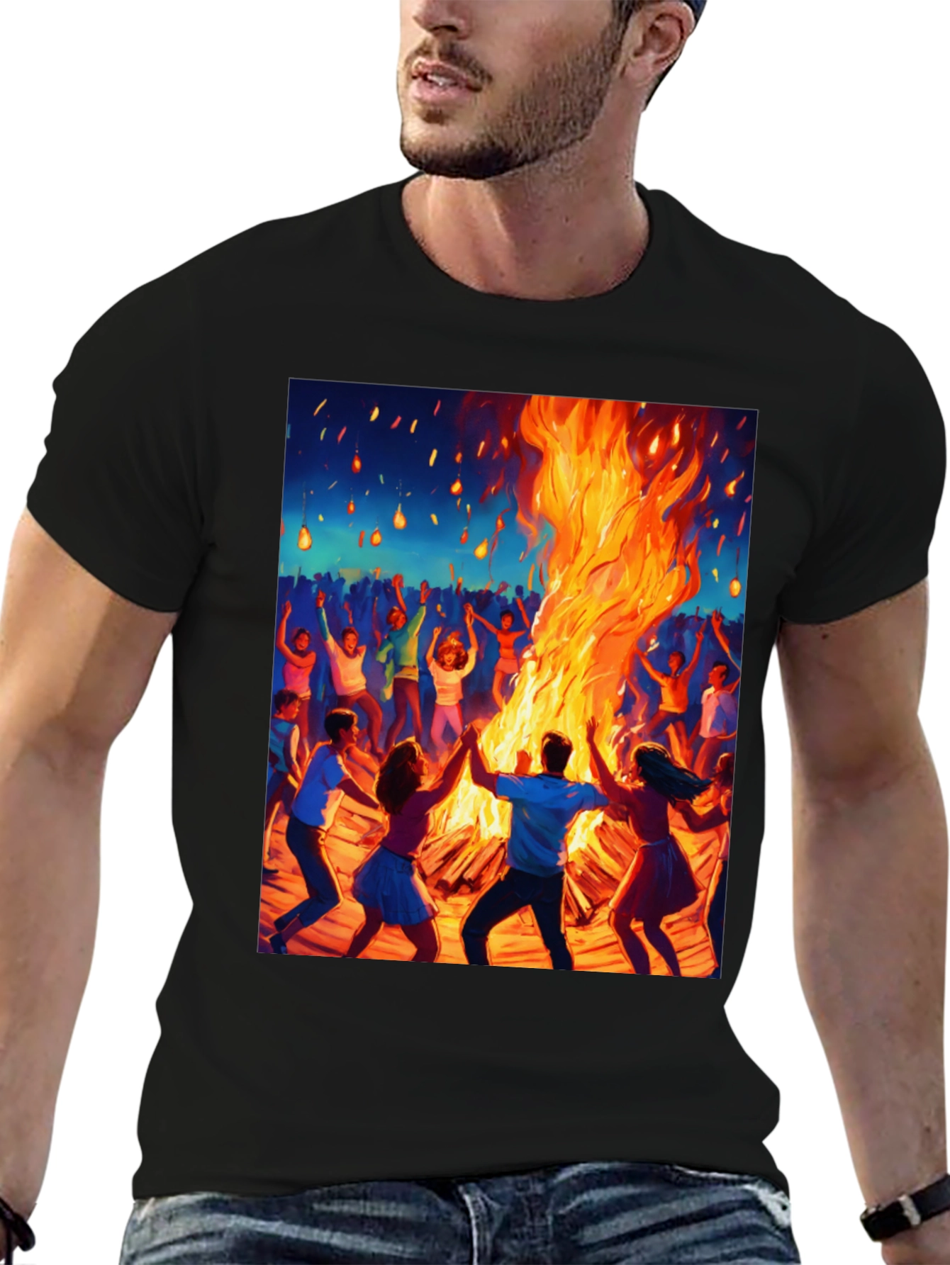 Bonfire Party Graphic T-Shirt