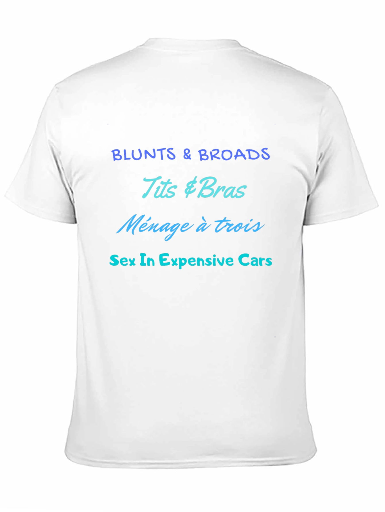 Offensive Slogan Black Graphic Tee for Men