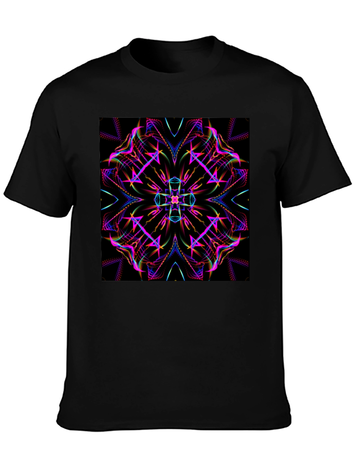 Kaleidoscope Graphic Black Tee