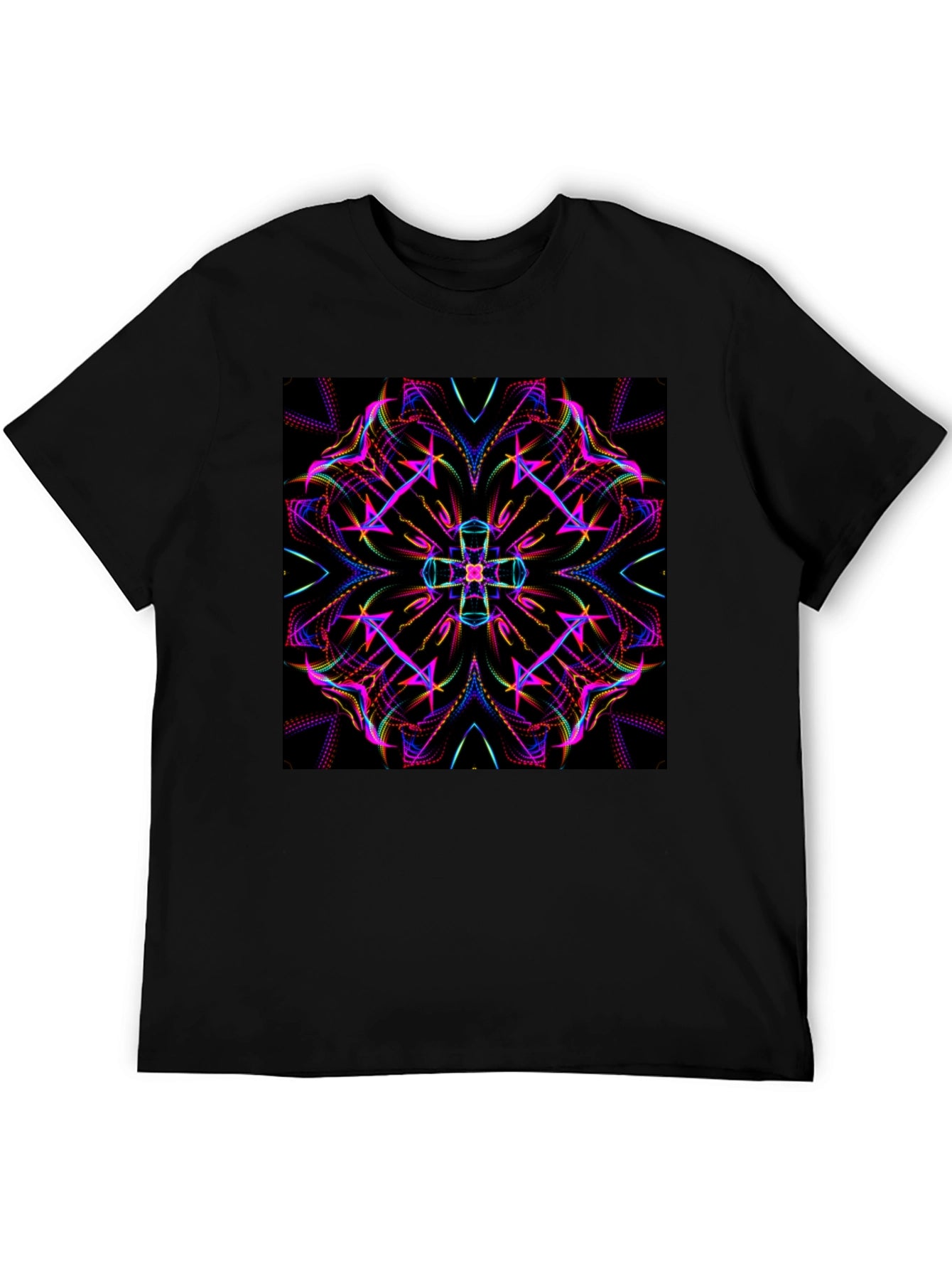 Kaleidoscope Graphic Black Tee
