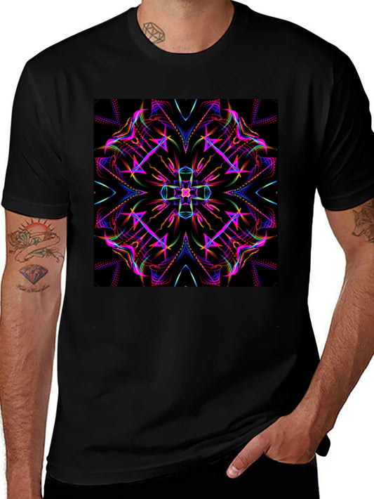 Kaleidoscope Graphic Black Tee