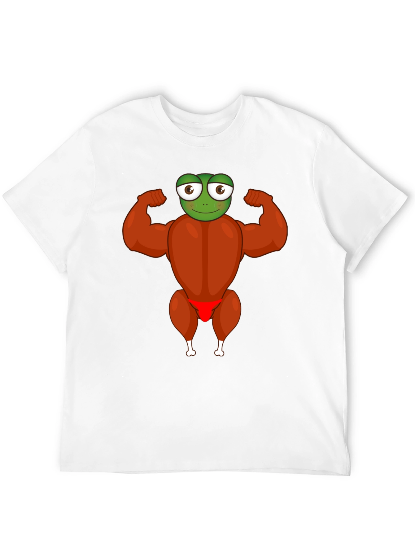 Funny Frog Turkey Bodybuilder T-Shirt