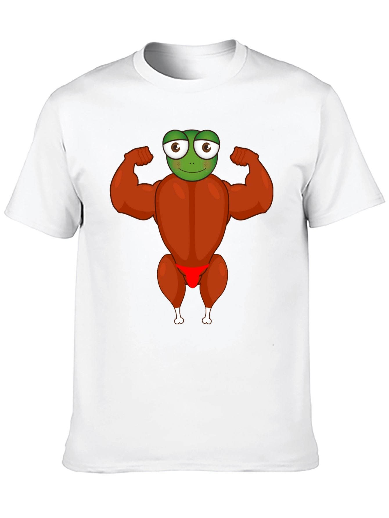 Funny Frog Turkey Bodybuilder T-Shirt