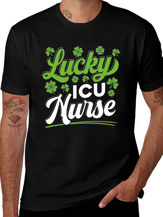 Lucky ICU Nurse St. Patricks Day T-Shirt