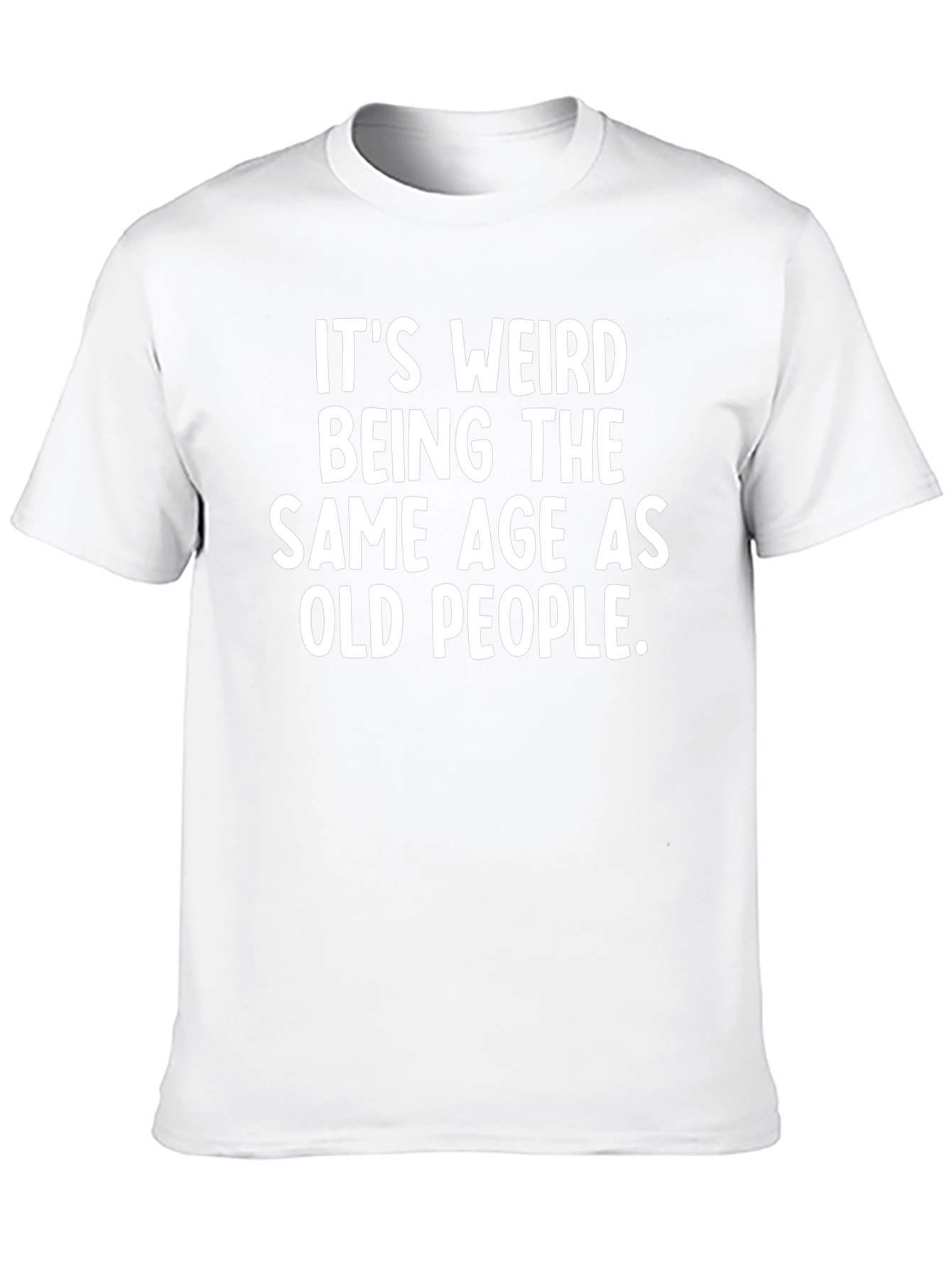 Funny Old People Graphic Tee - Black Cotton T-Shirt