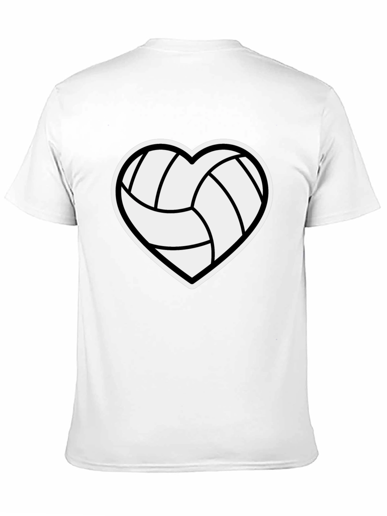 Volleyball Heart T-Shirt - Black