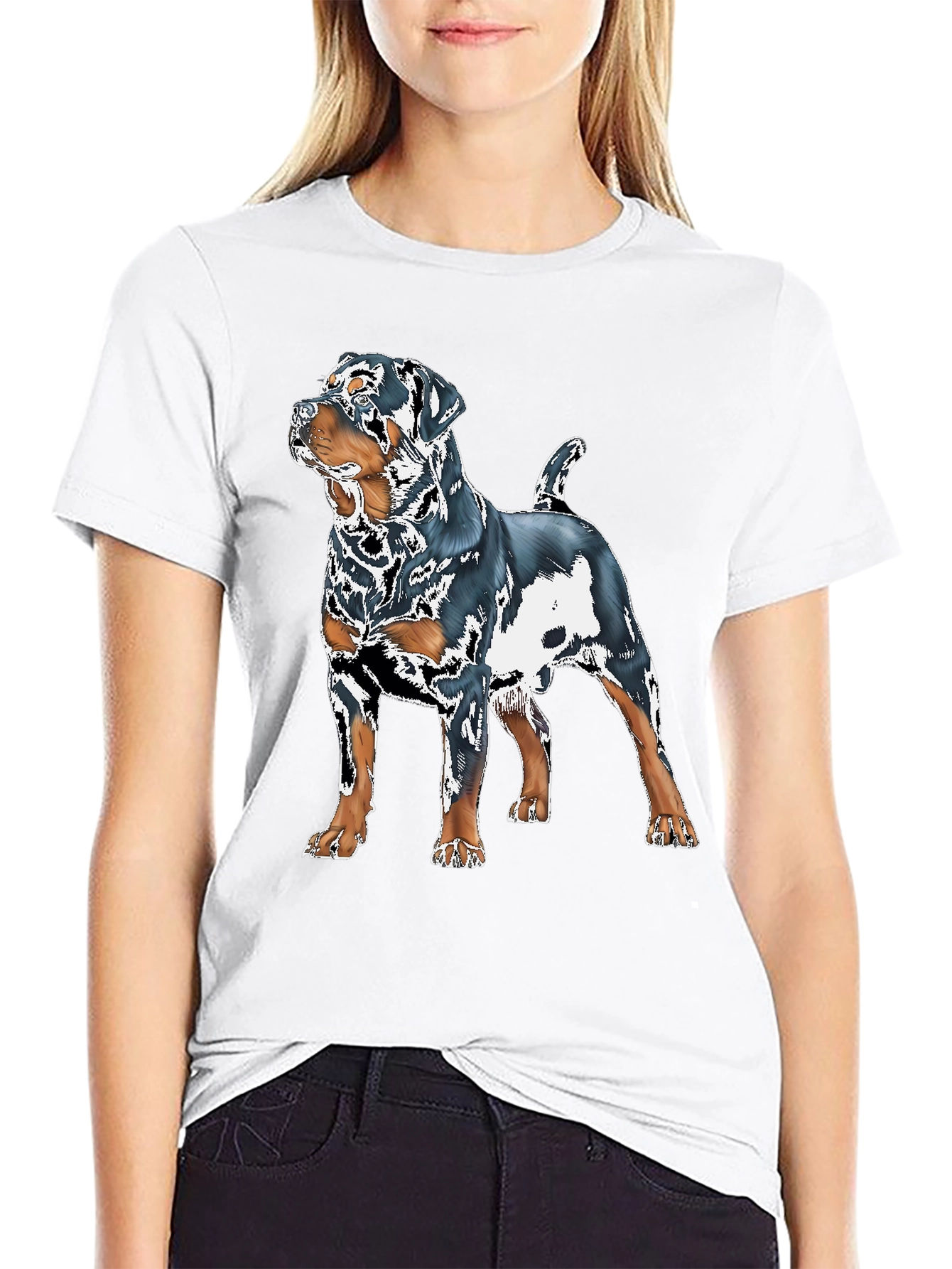 Rottweiler Graphic Tee - Dog Lovers T-Shirt