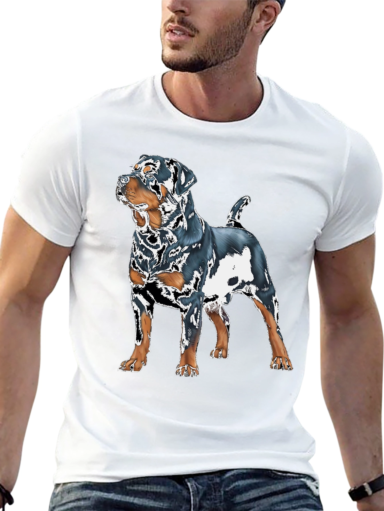 Rottweiler Graphic Tee - Dog Lovers T-Shirt