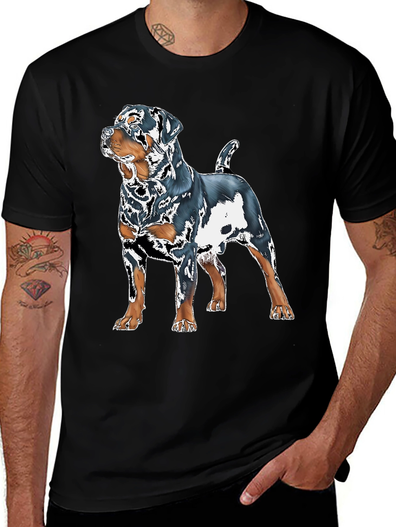 Rottweiler Graphic Tee - Dog Lovers T-Shirt
