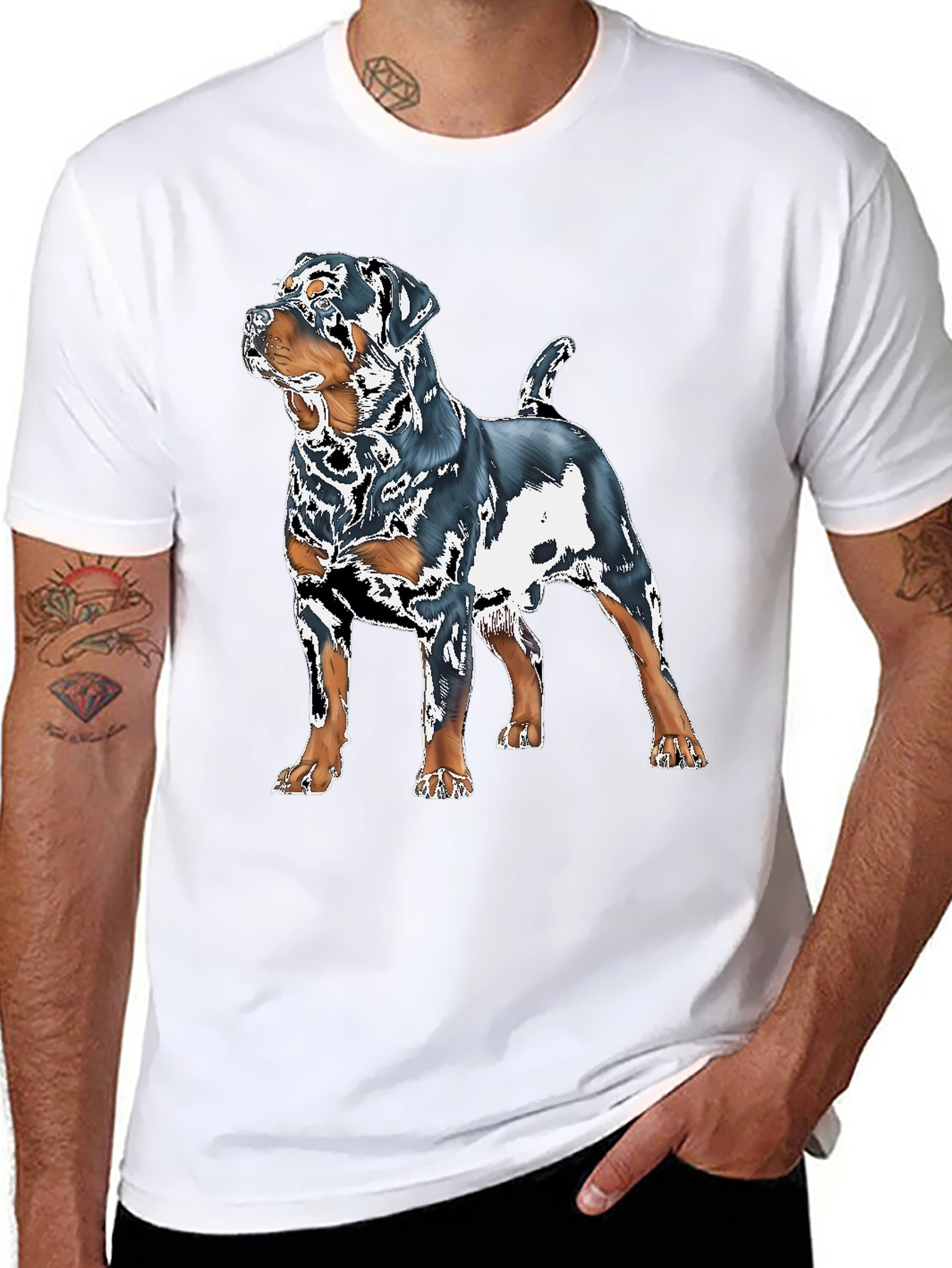 Rottweiler Graphic Tee - Dog Lovers T-Shirt