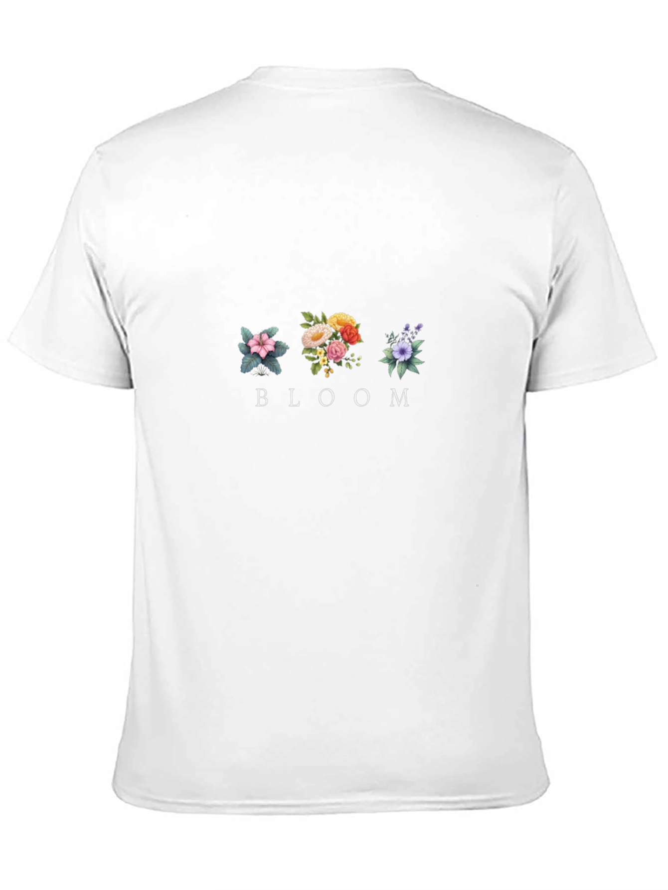 Bloom Floral Graphic Black T-Shirt