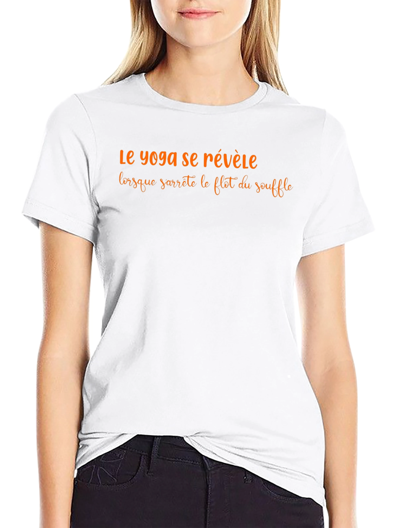 Yoga Phrase T-Shirt - Stylish & Comfortable