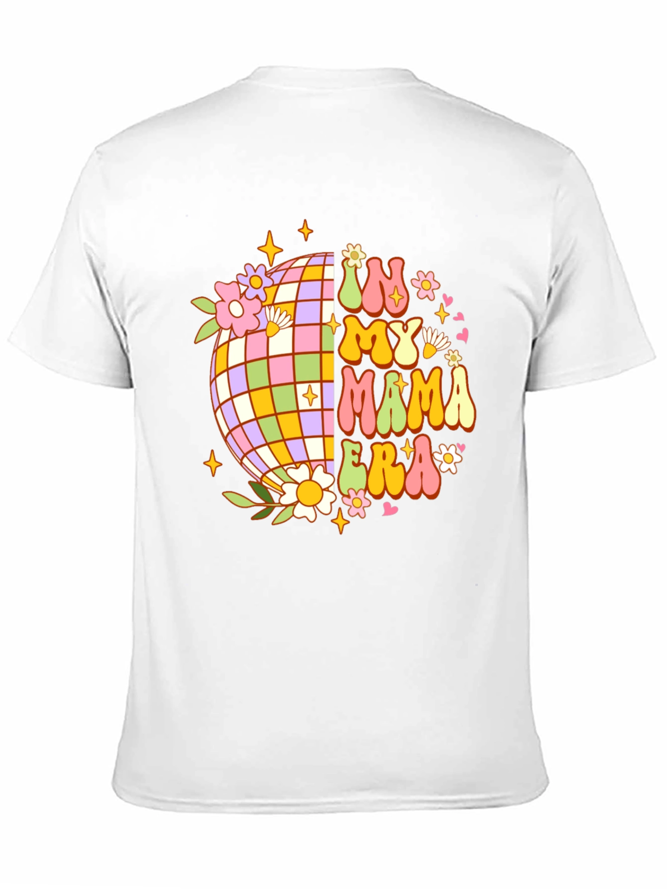 In My Mama Era Retro Disco Ball Graphic Tee