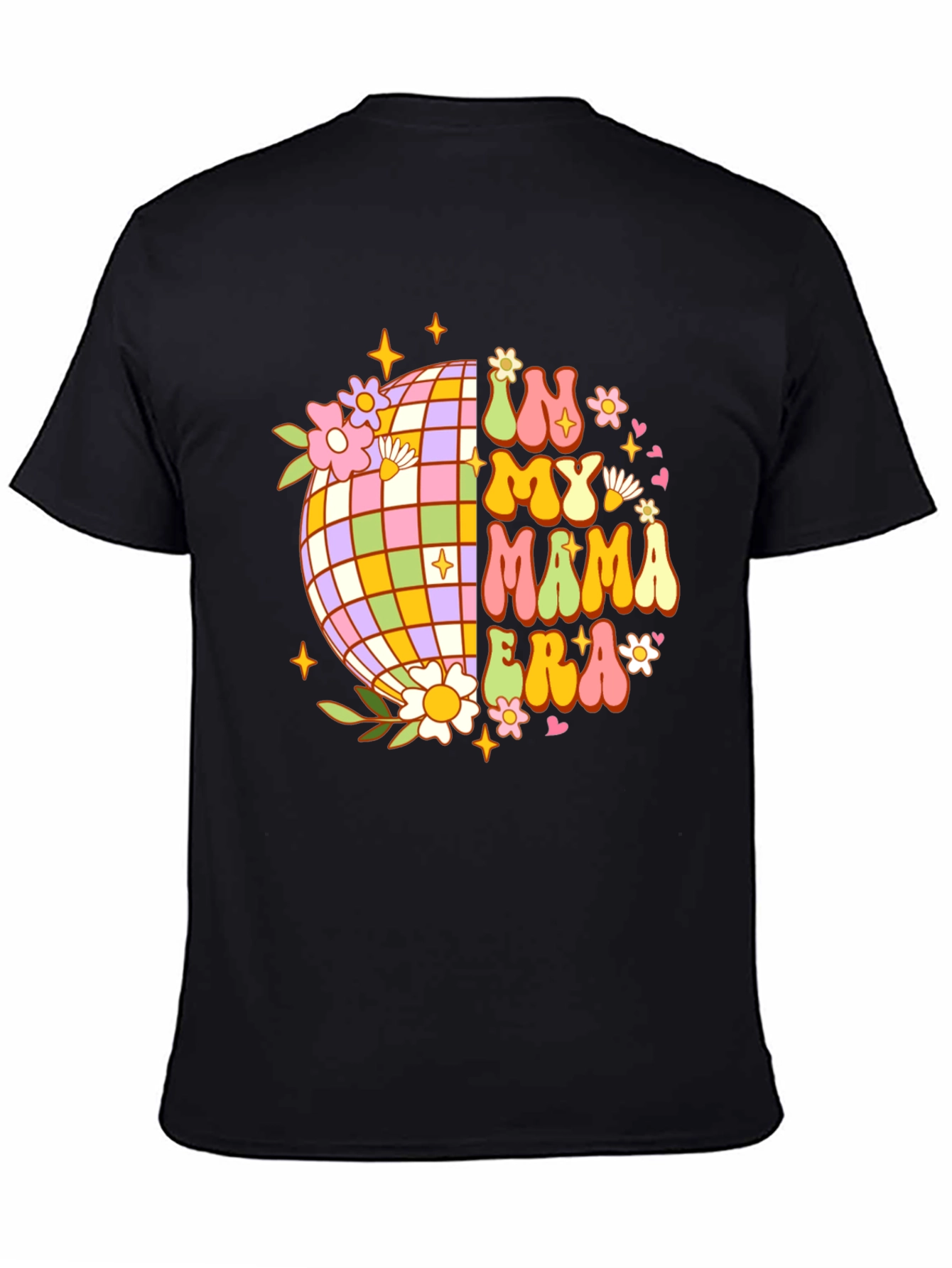 In My Mama Era Retro Disco Ball Graphic Tee