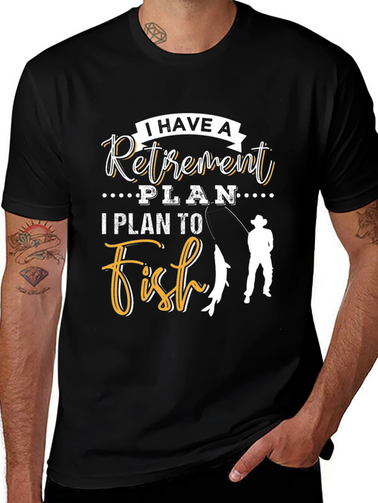 Retirement Plan Fishing T-Shirt