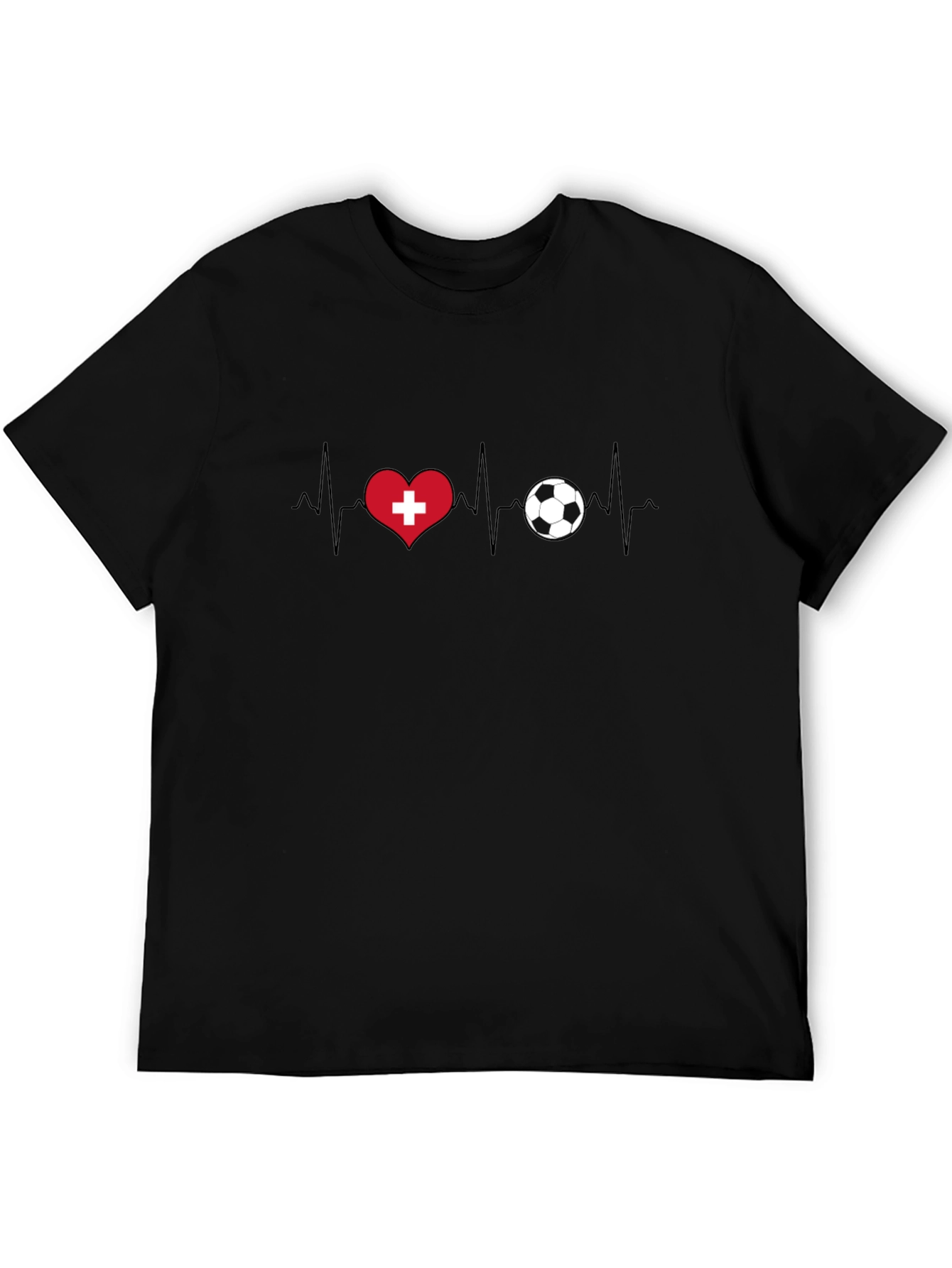 Switzerland Heartbeat Soccer T-Shirt