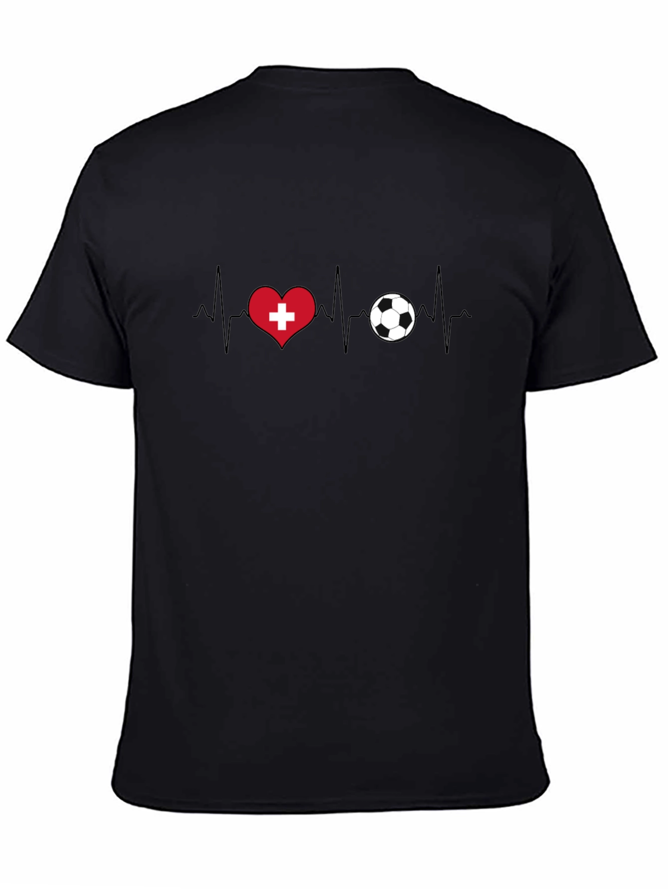 Switzerland Heartbeat Soccer T-Shirt