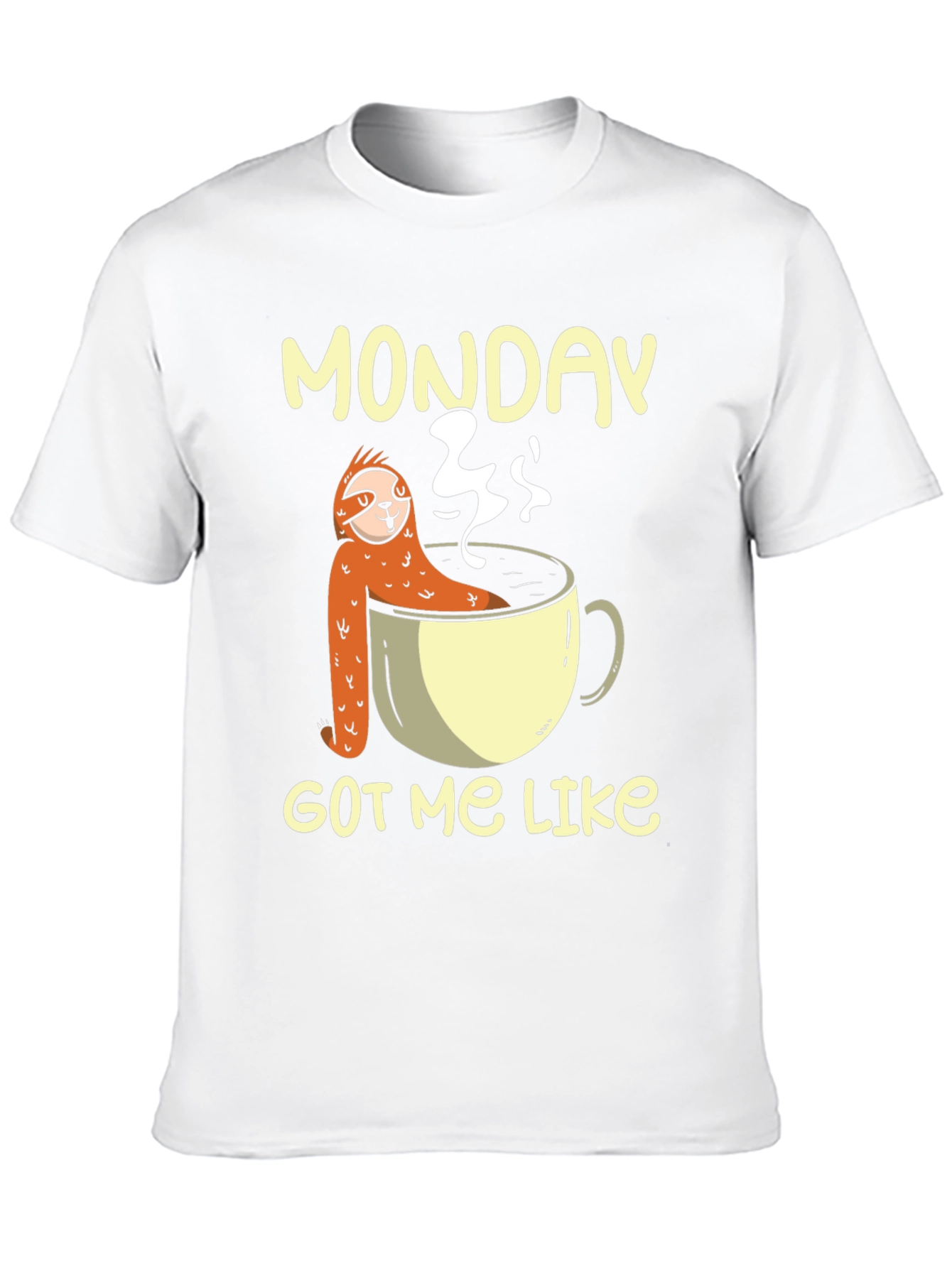 Monday Sloth Coffee Cup T-Shirt