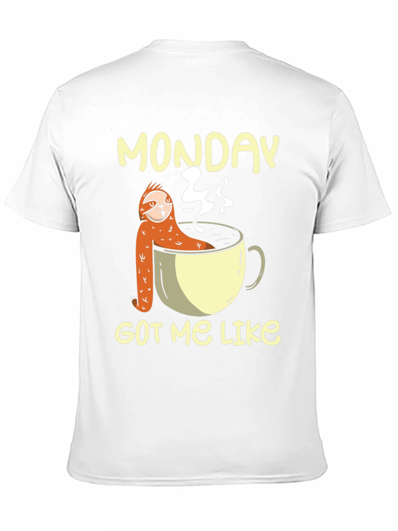 Monday Sloth Coffee Cup T-Shirt