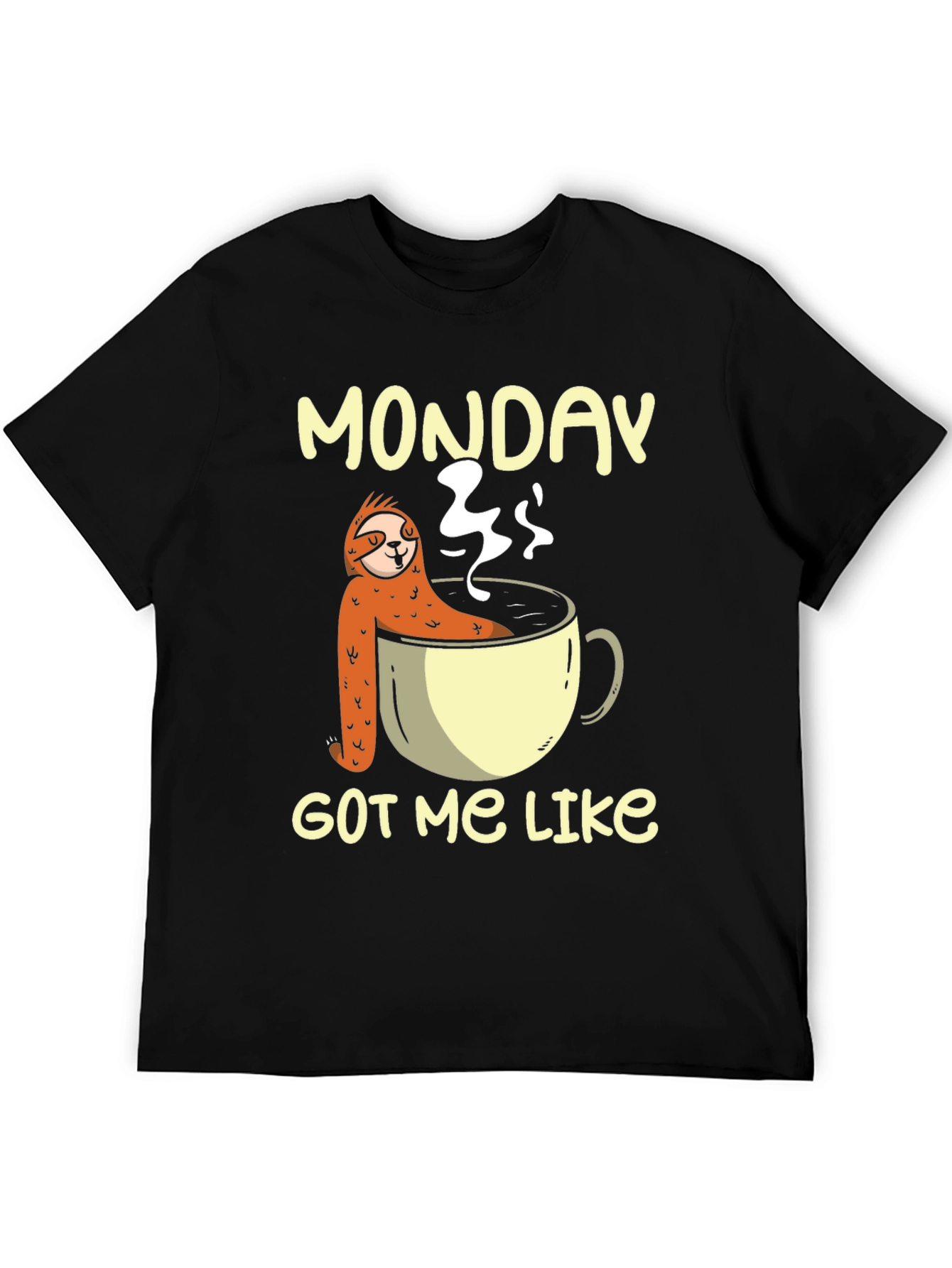 Monday Sloth Coffee Cup T-Shirt