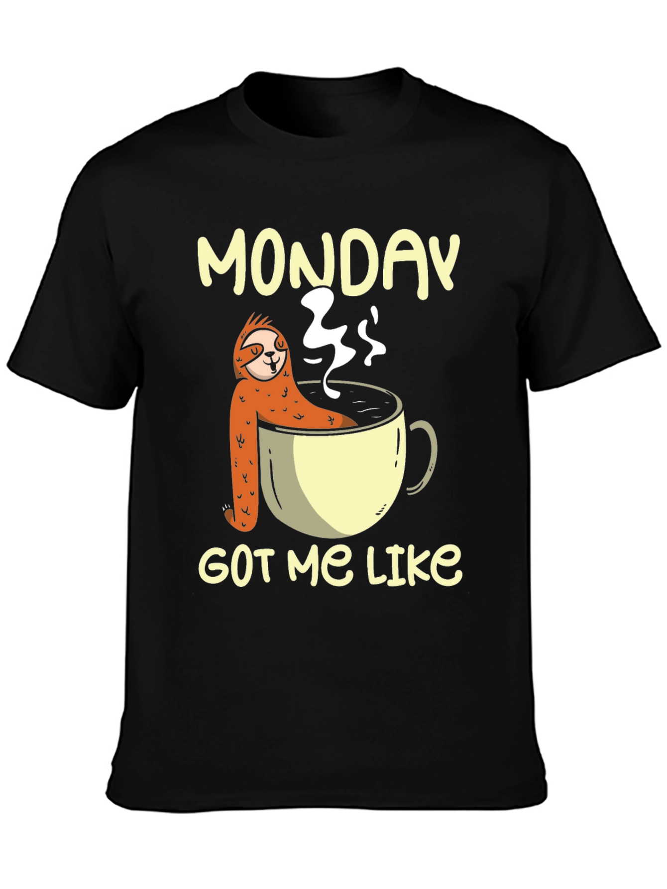 Monday Sloth Coffee Cup T-Shirt