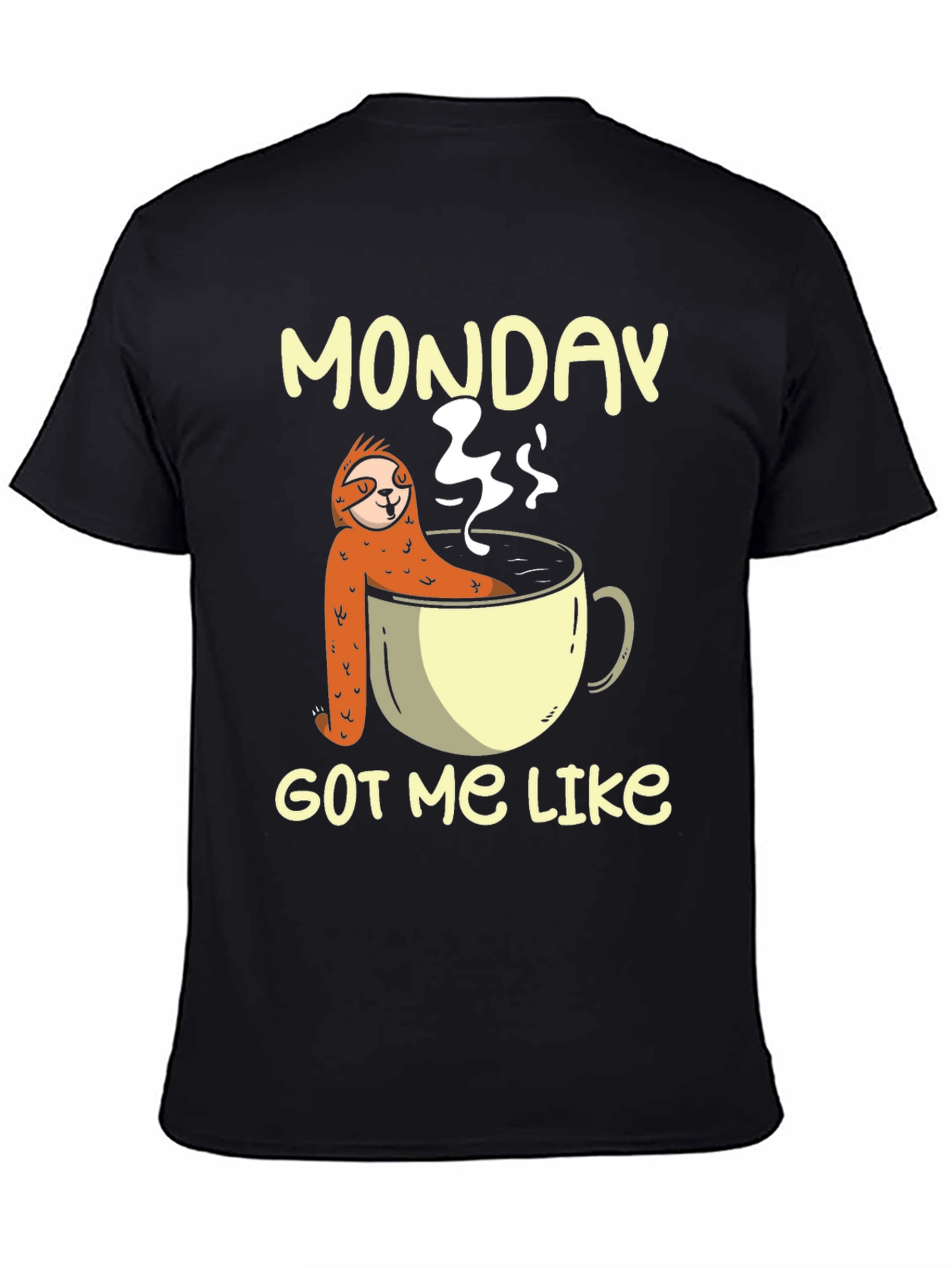 Monday Sloth Coffee Cup T-Shirt