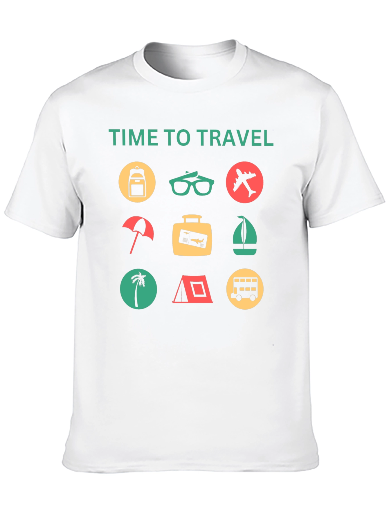 Time to Travel Graphic Tee - Vacation Vibes!