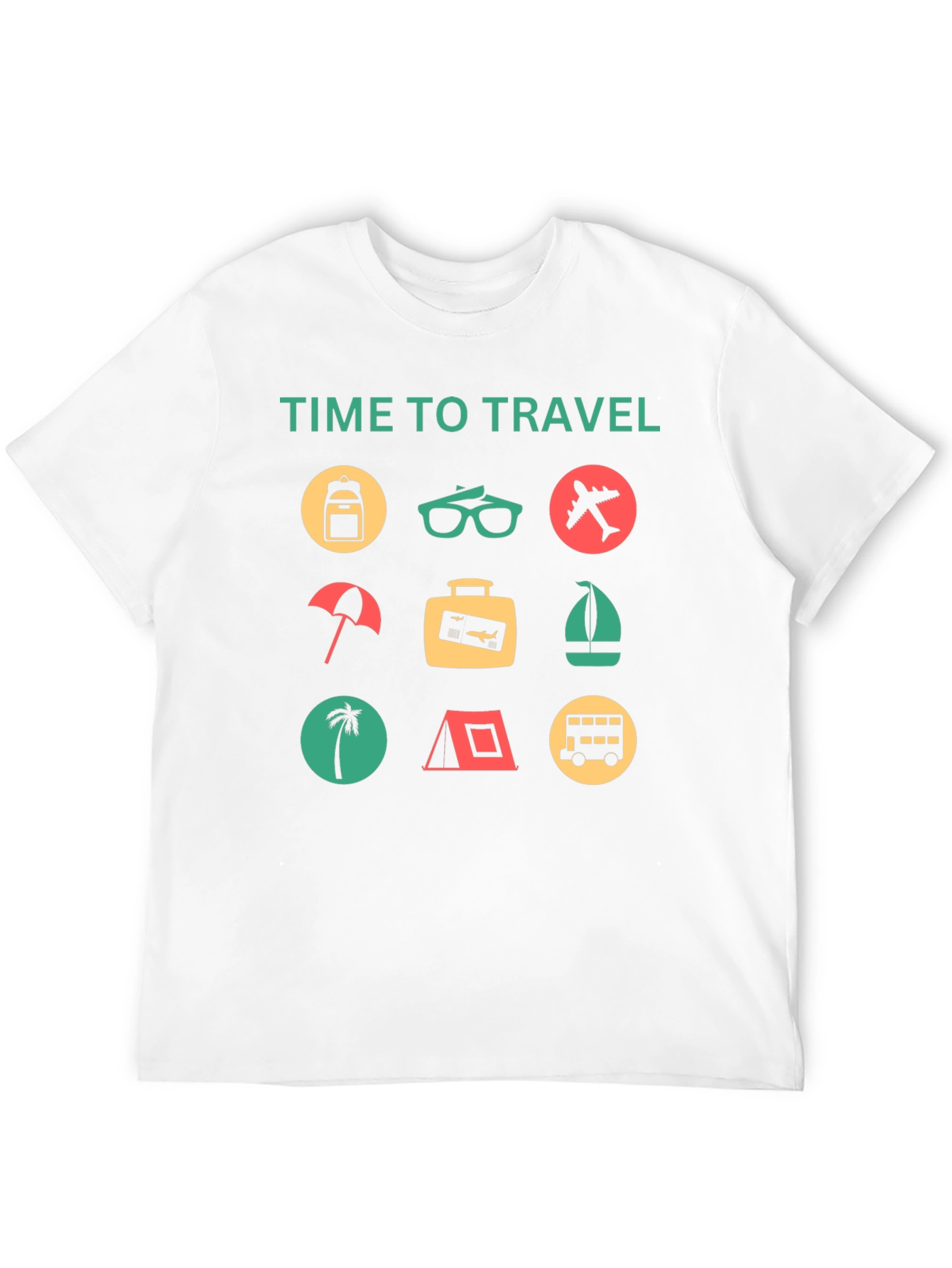 Time to Travel Graphic Tee - Vacation Vibes!