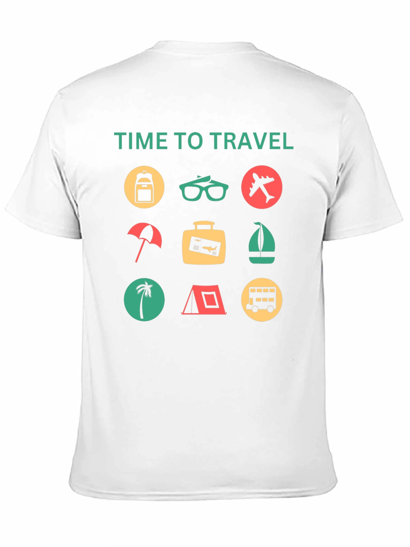 Time to Travel Graphic Tee - Vacation Vibes!