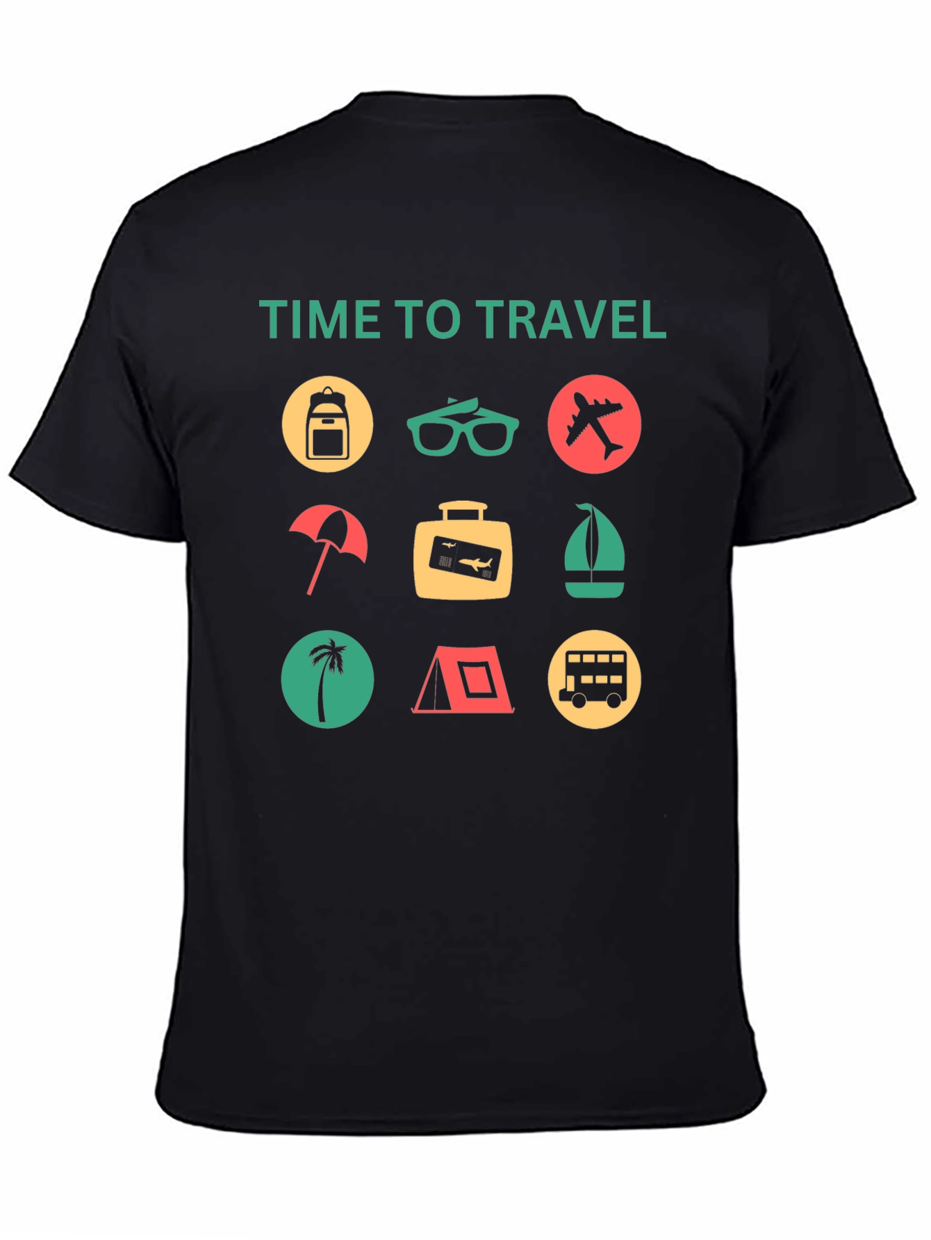 Time to Travel Graphic Tee - Vacation Vibes!