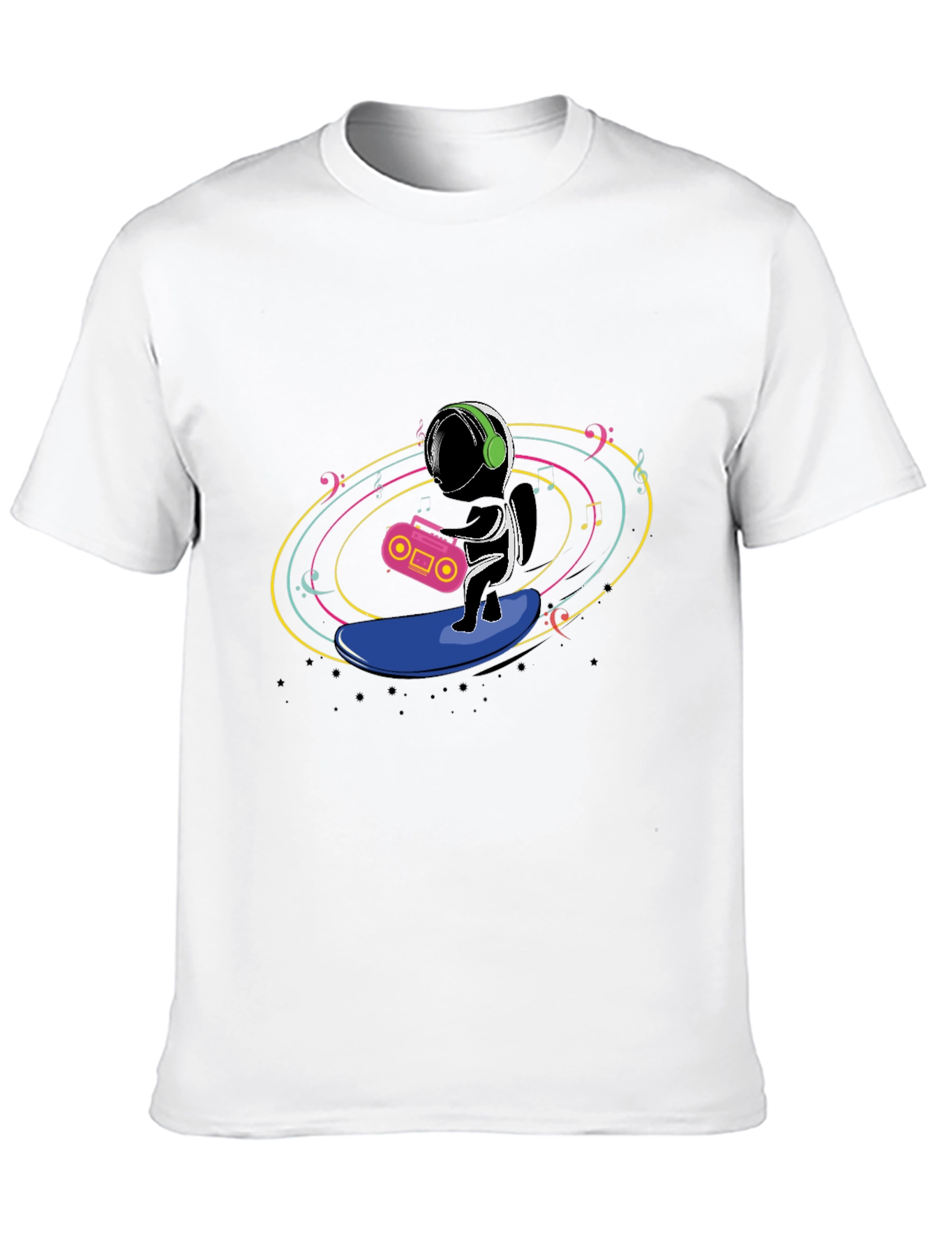 Astronaut Surfing Music T-Shirt