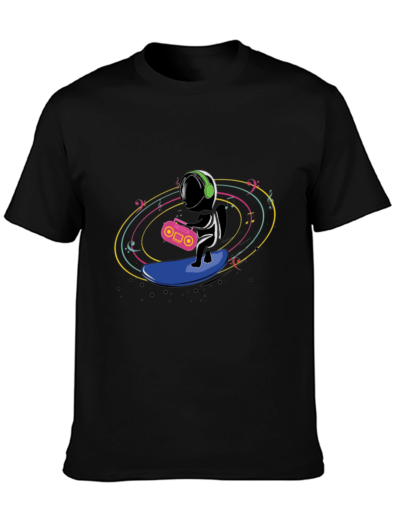 Astronaut Surfing Music T-Shirt