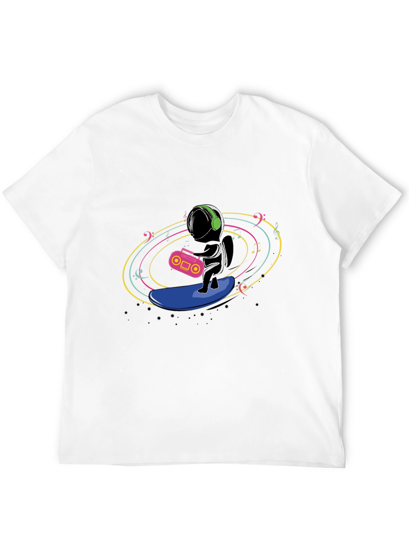 Astronaut Surfing Music T-Shirt