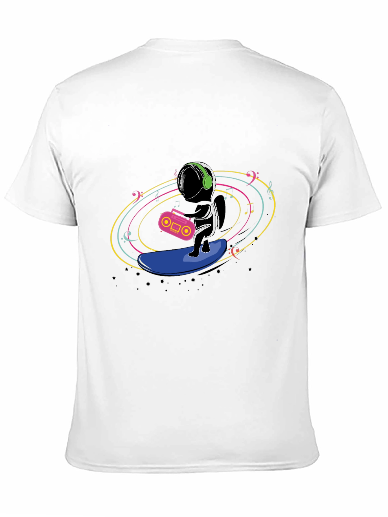 Astronaut Surfing Music T-Shirt
