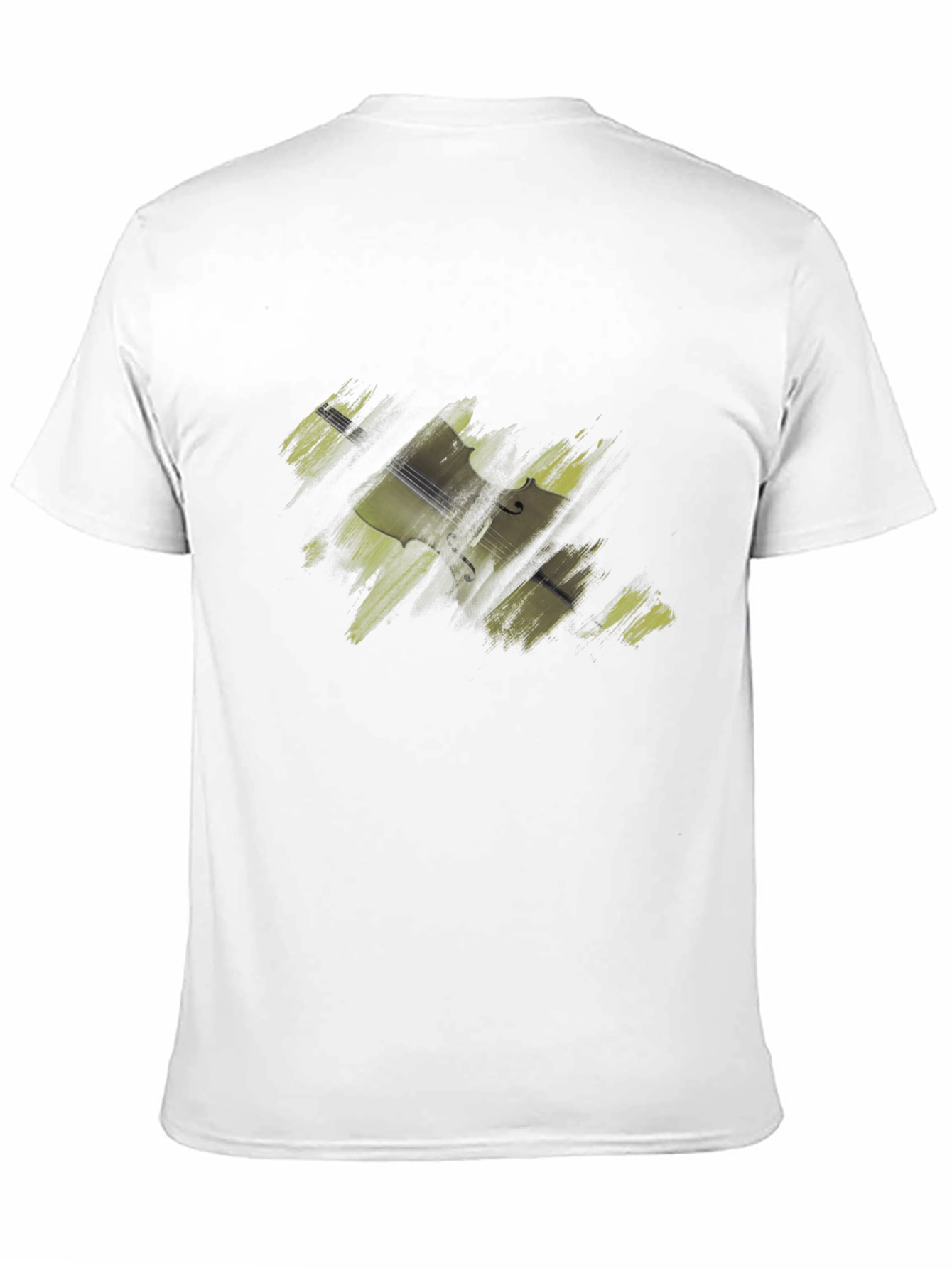 Abstract Cello Graphic Tee - Modern Art Style