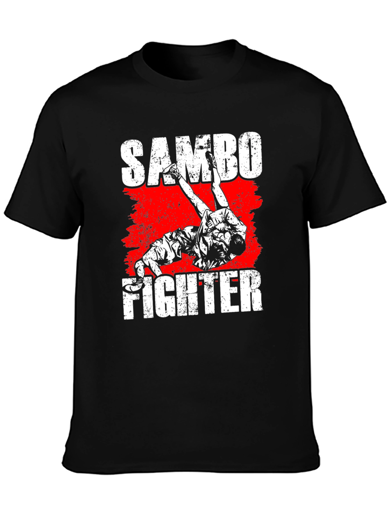 Sambo Fighter Graphic Tee - Black