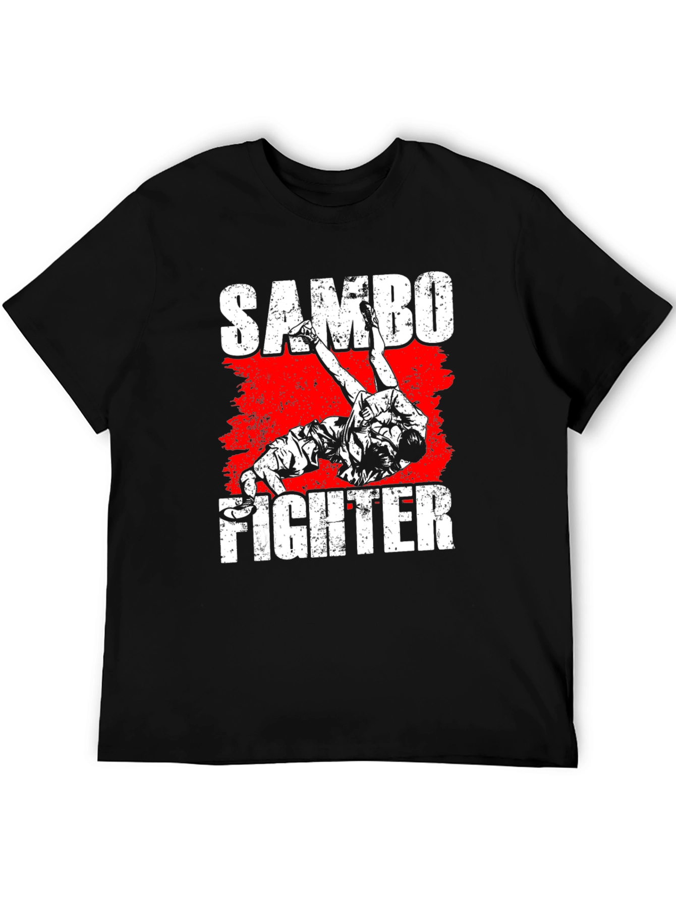 Sambo Fighter Graphic Tee - Black