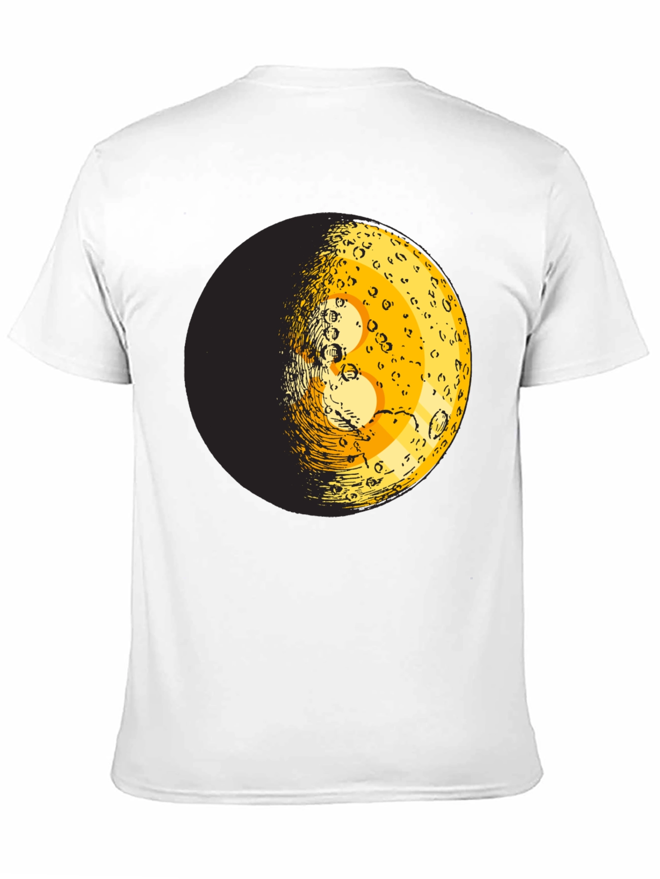 Moon Phase Graphic Tee - Trendy Black T-Shirt