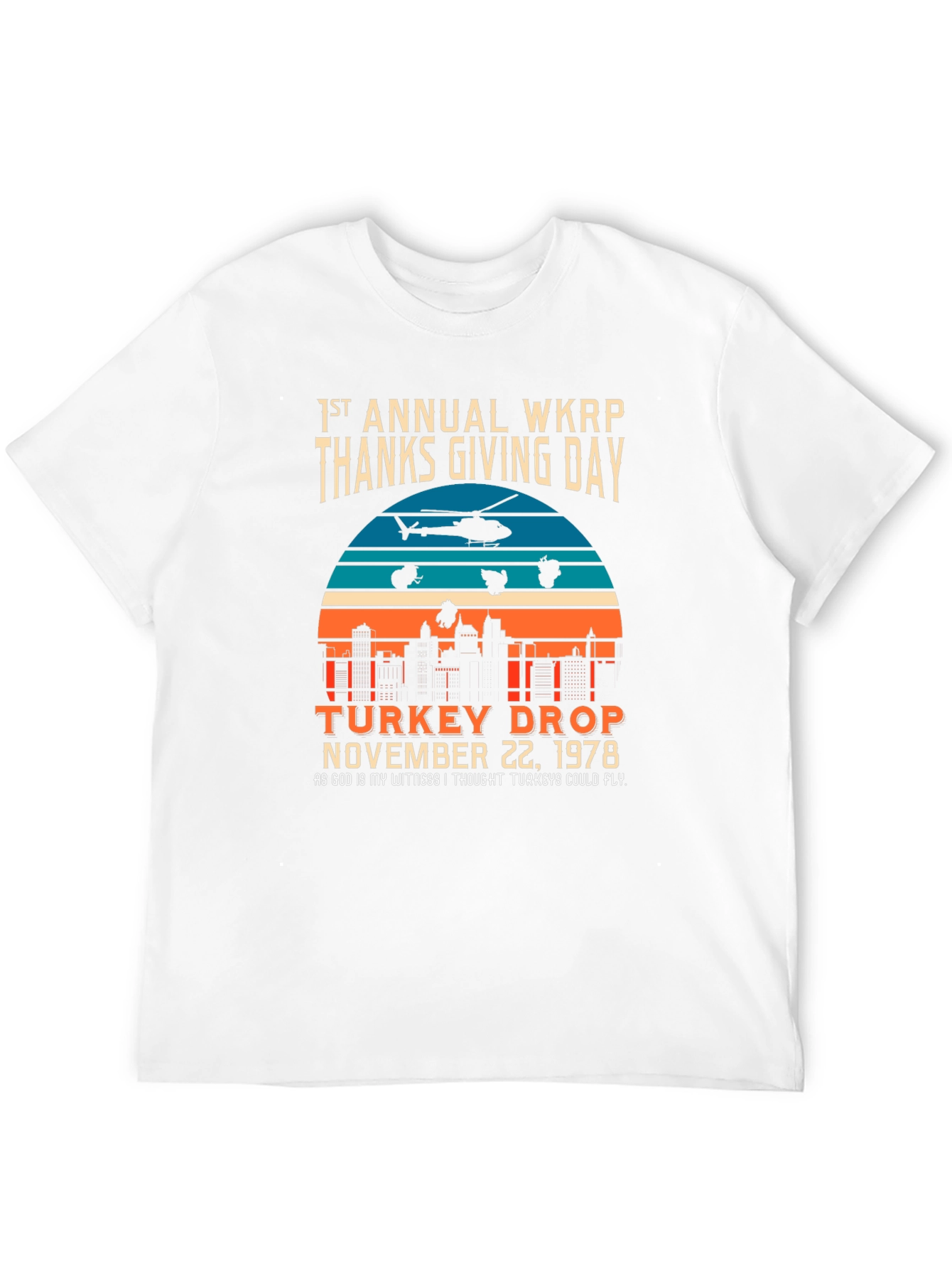 WKRP Turkey Drop 1978 Thanksgiving T-Shirt
