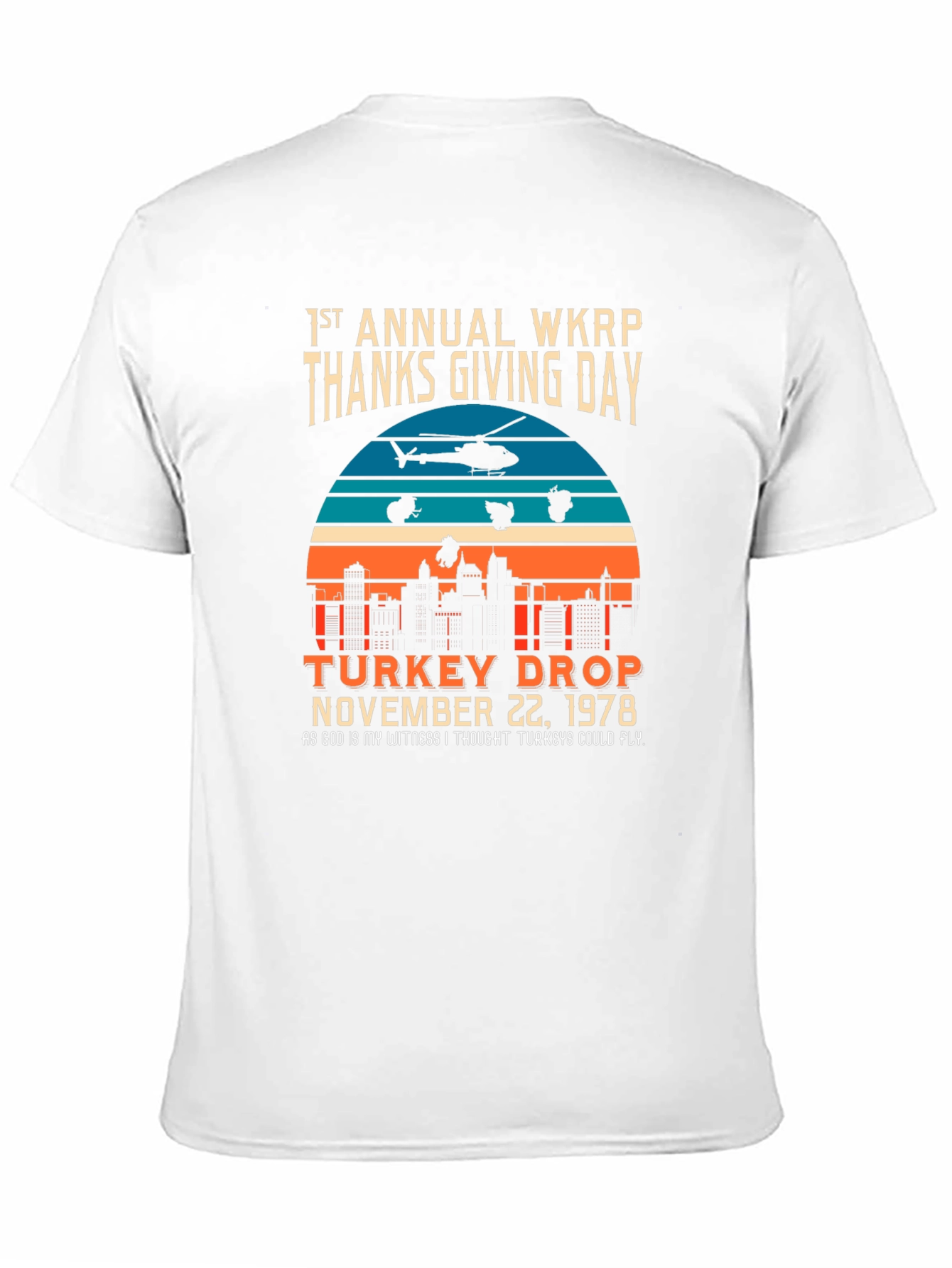 WKRP Turkey Drop 1978 Thanksgiving T-Shirt