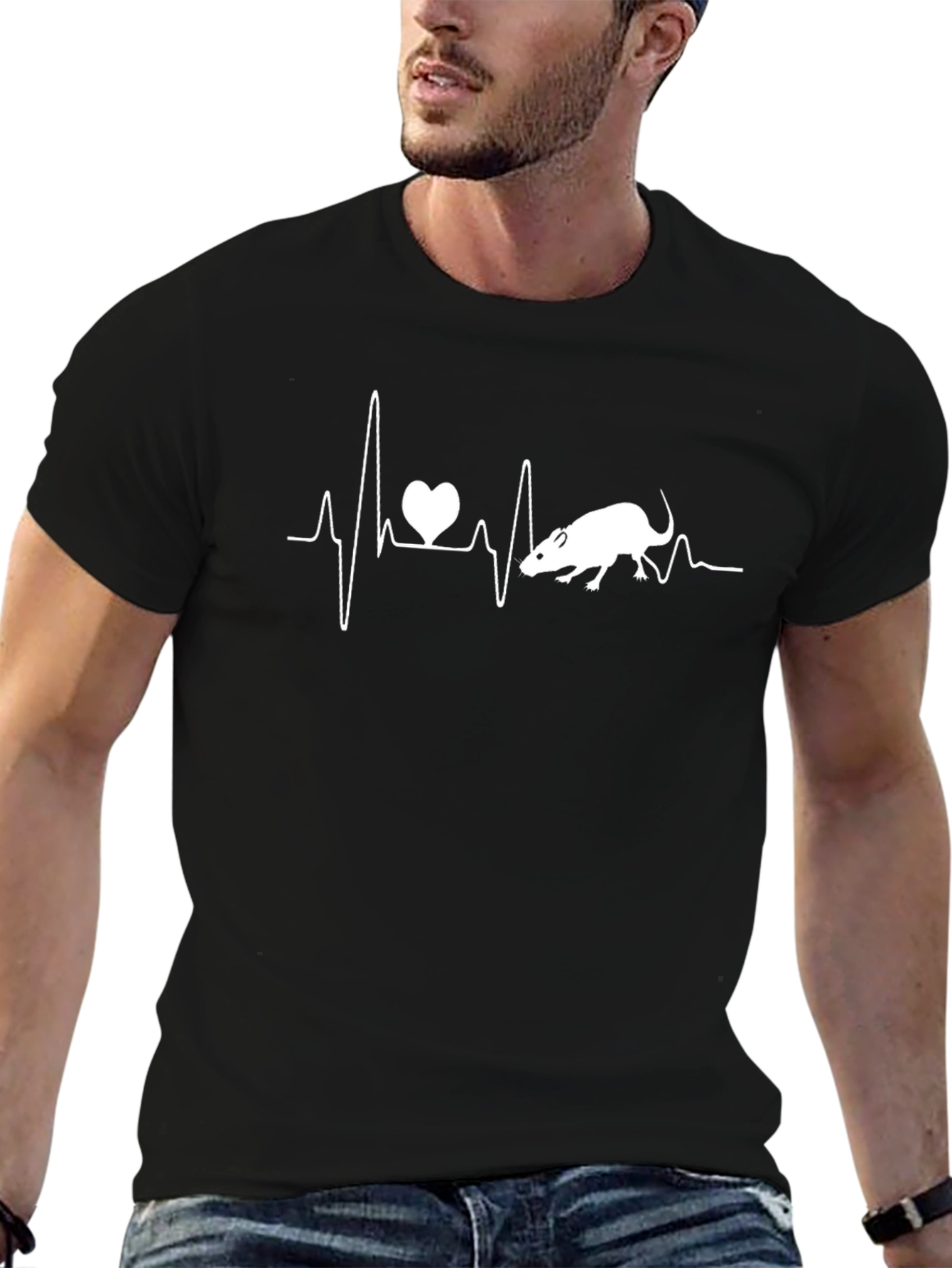Rat Heartbeat T-Shirt - Love Rats!