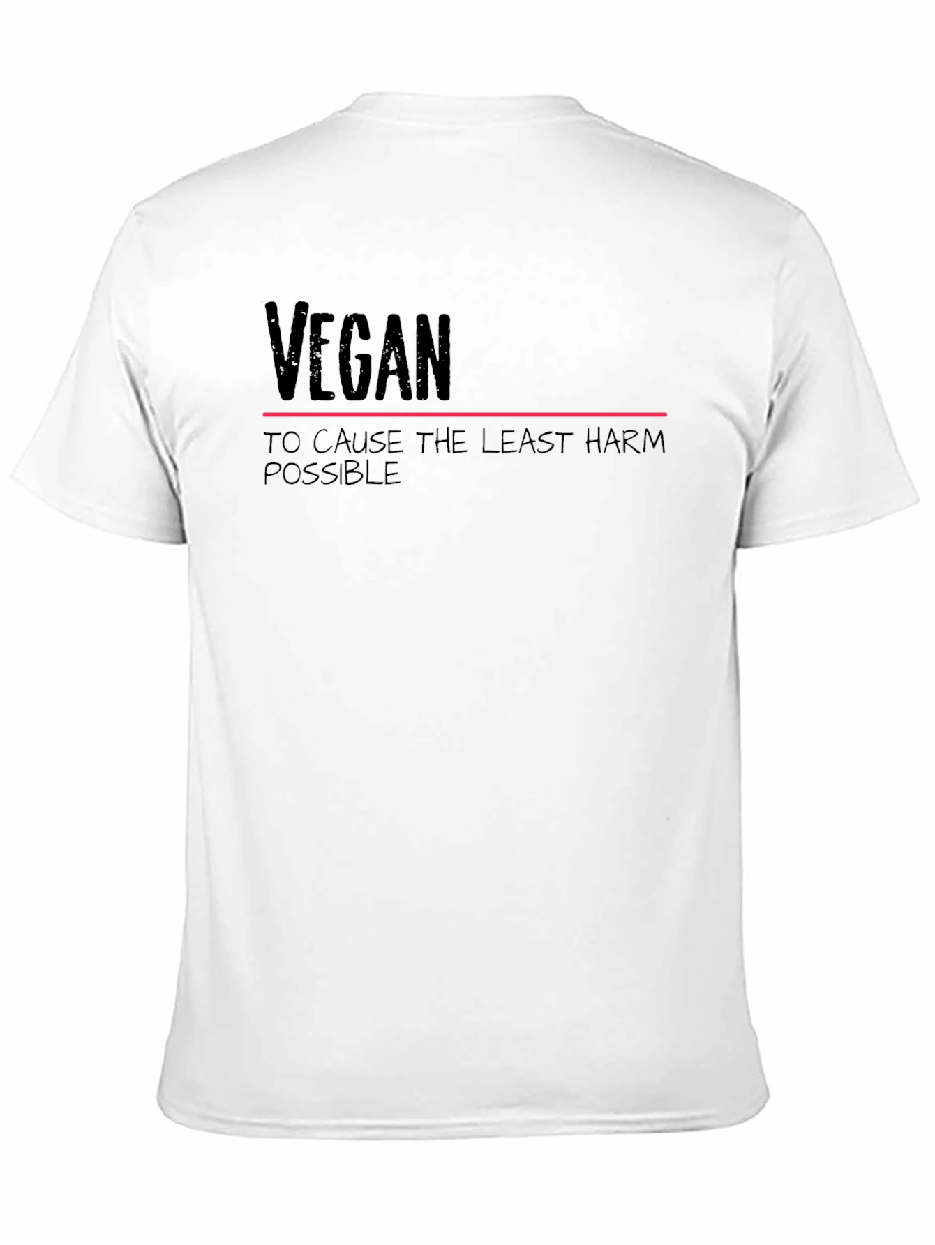Vegan Graphic T-Shirt - Cause Least Harm Possible