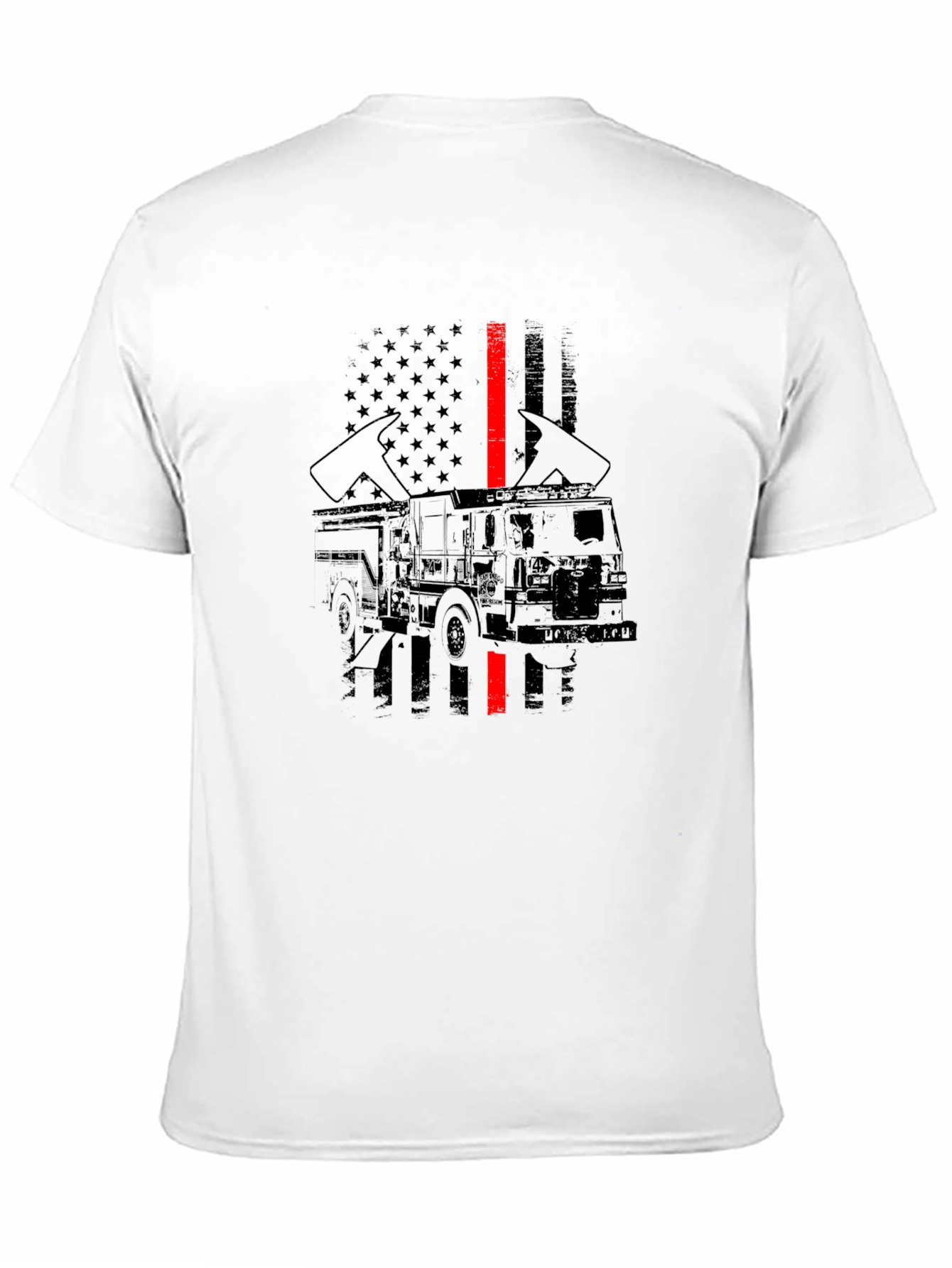 Firefighter Thin Red Line Flag T-Shirt