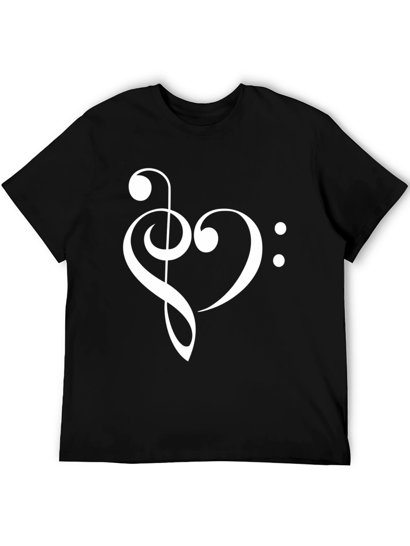 Musical Heart T-Shirt - Black