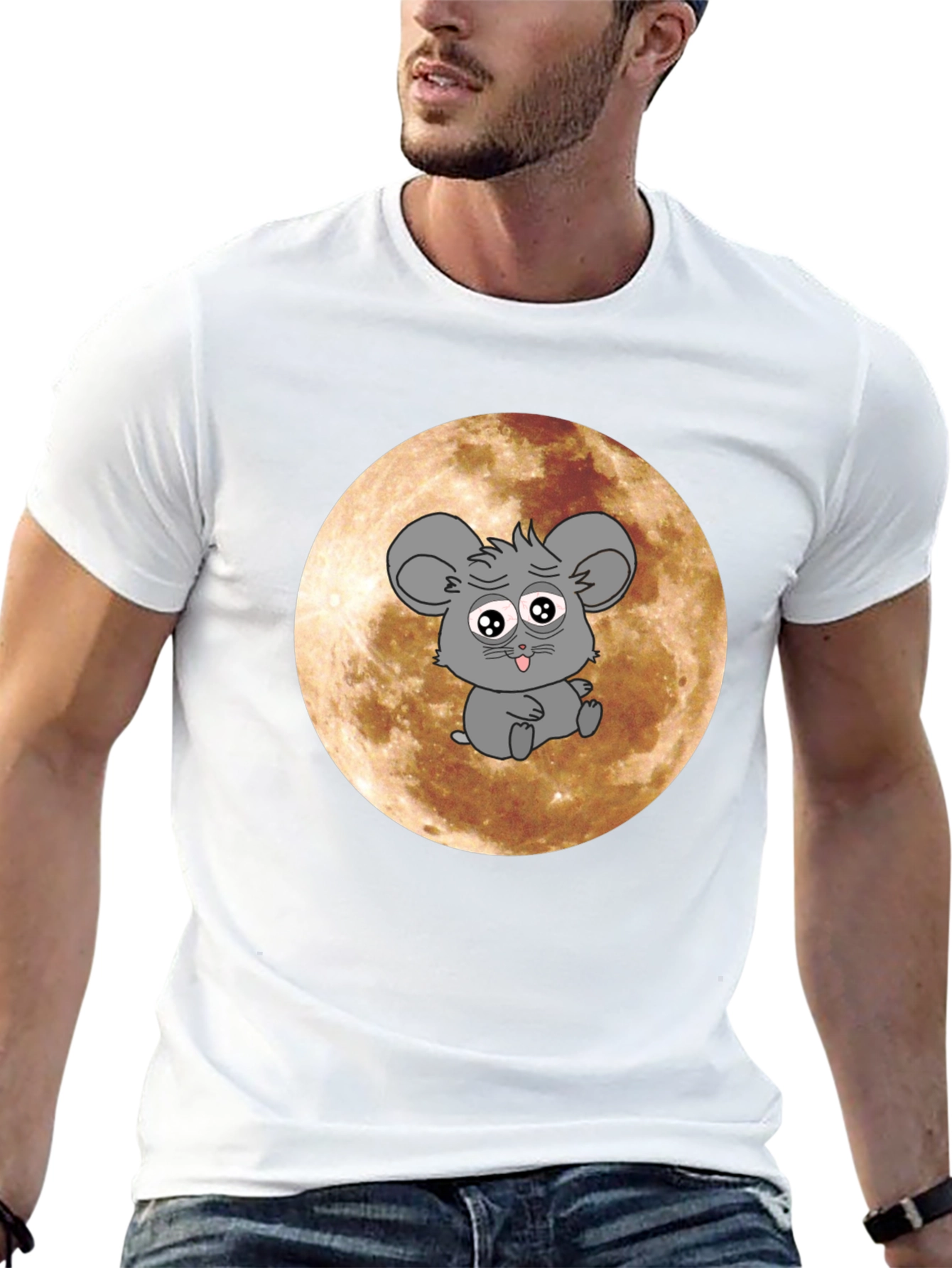 Mouse On The Moon Graphic Tee