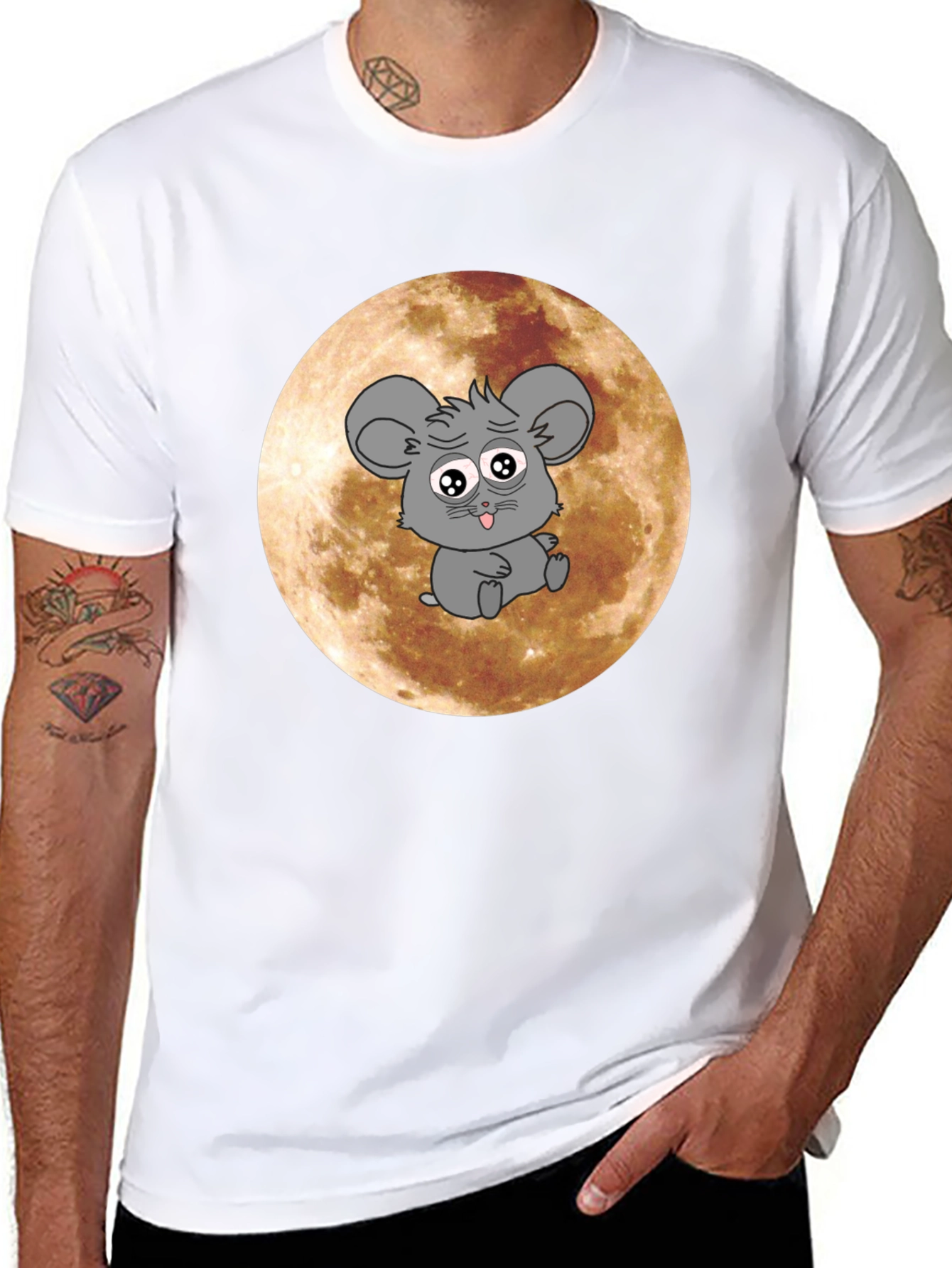 Mouse On The Moon Graphic Tee