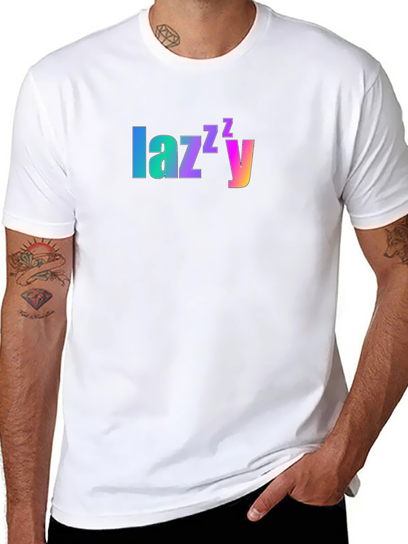 Lazy Rainbow Gradient T-Shirt - Relaxed Fit